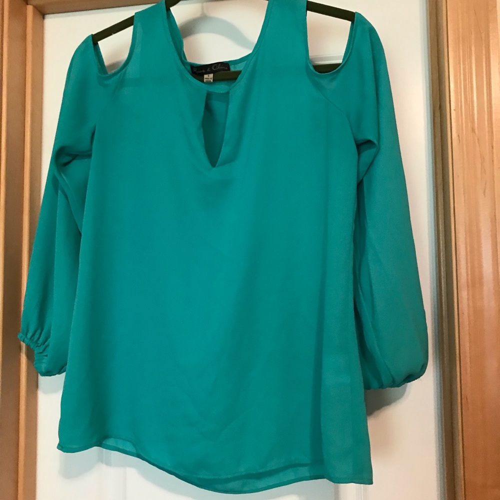 Francesca’s peekaboo shoulder shirt